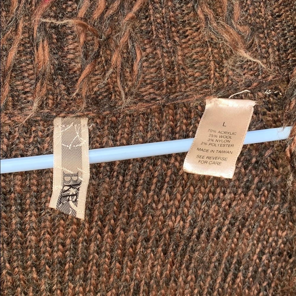 BKE Multi-colored Brown Cardigan Sweater - Picture 2 of 4